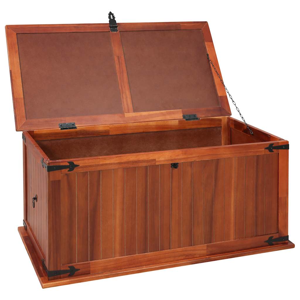 vidaXL Cufăr de depozitare, 79x34x32 cm, lemn masiv de acacia