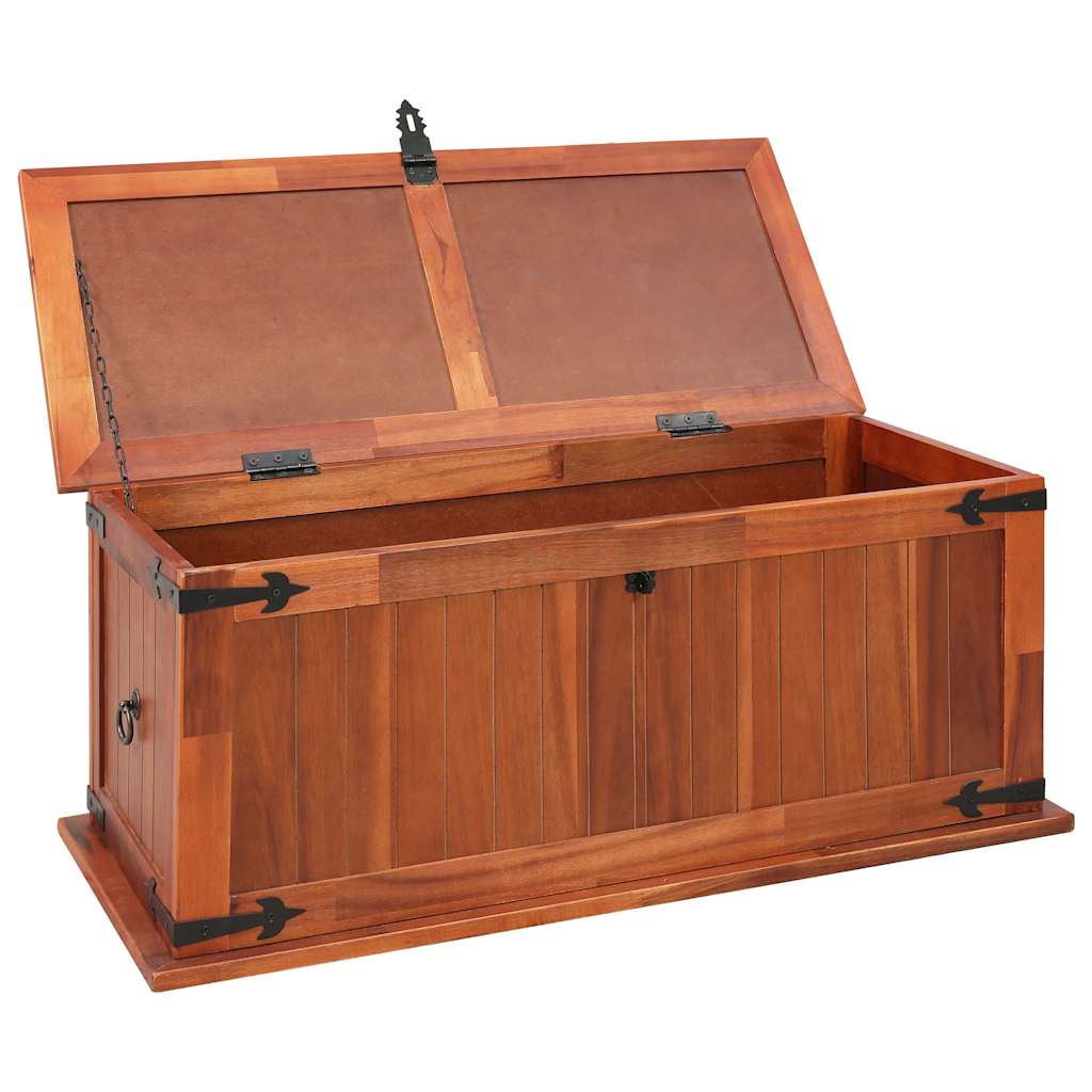 vidaXL Cufăr de depozitare, 90x45x40 cm, lemn masiv de acacia vidaXL Cufăr de depozitare, 90x45x40 cm, lemn masiv de acacia