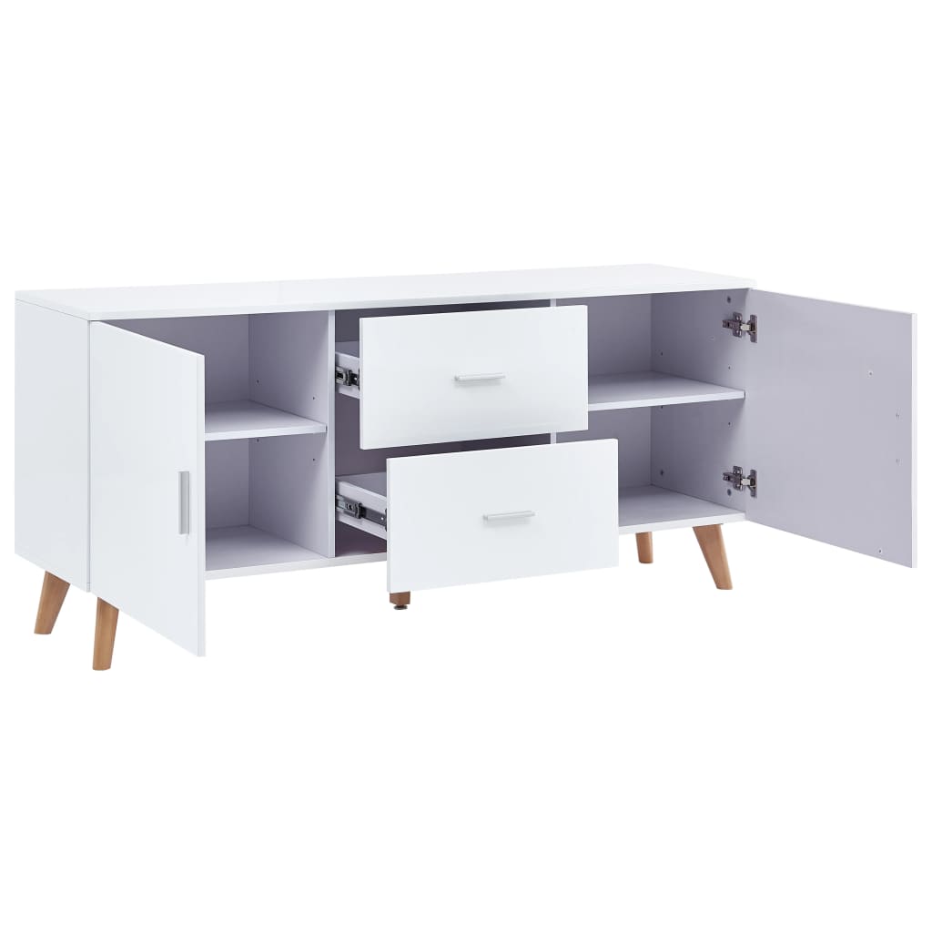 vidaXL Servantă, alb, 160x40x70 cm, MDF