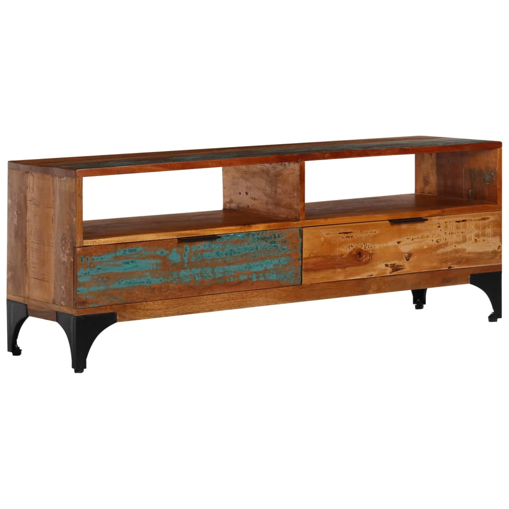 vidaXL Comodă TV, 118 x 35 x 45 cm, lemn masiv reciclat vidaXL Comodă TV, 118 x 35 x 45 cm, lemn masiv reciclat