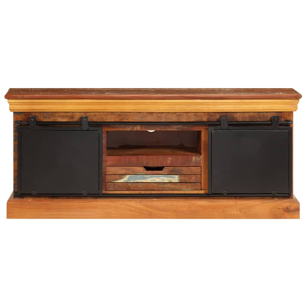vidaXL Comodă TV, 110 x 30 x 45 cm, lemn masiv reciclat
