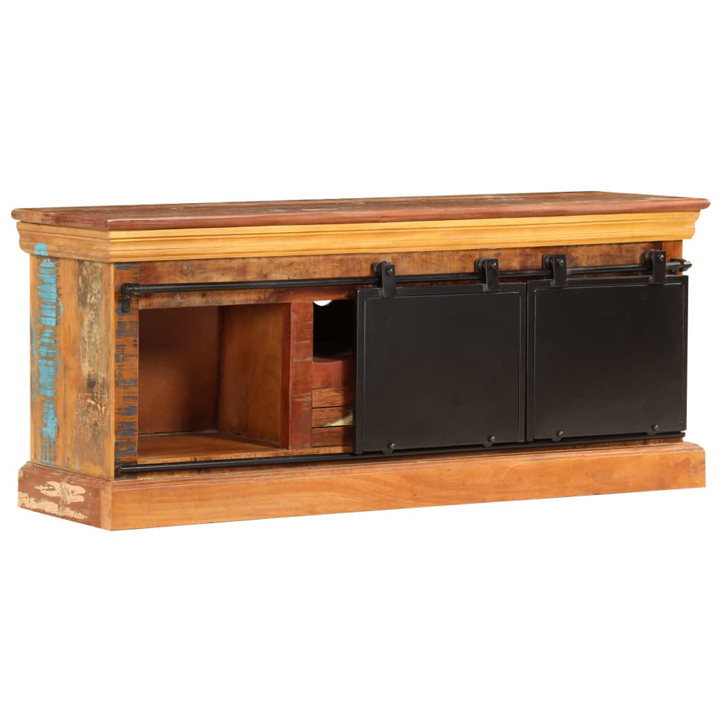 vidaXL Comodă TV, 110 x 30 x 45 cm, lemn masiv reciclat