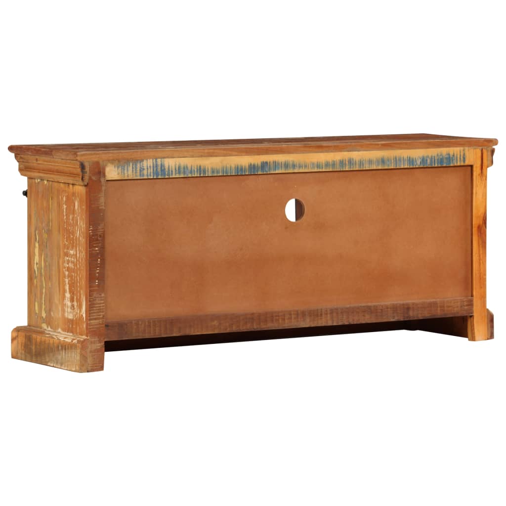 vidaXL Comodă TV, 110 x 30 x 45 cm, lemn masiv reciclat