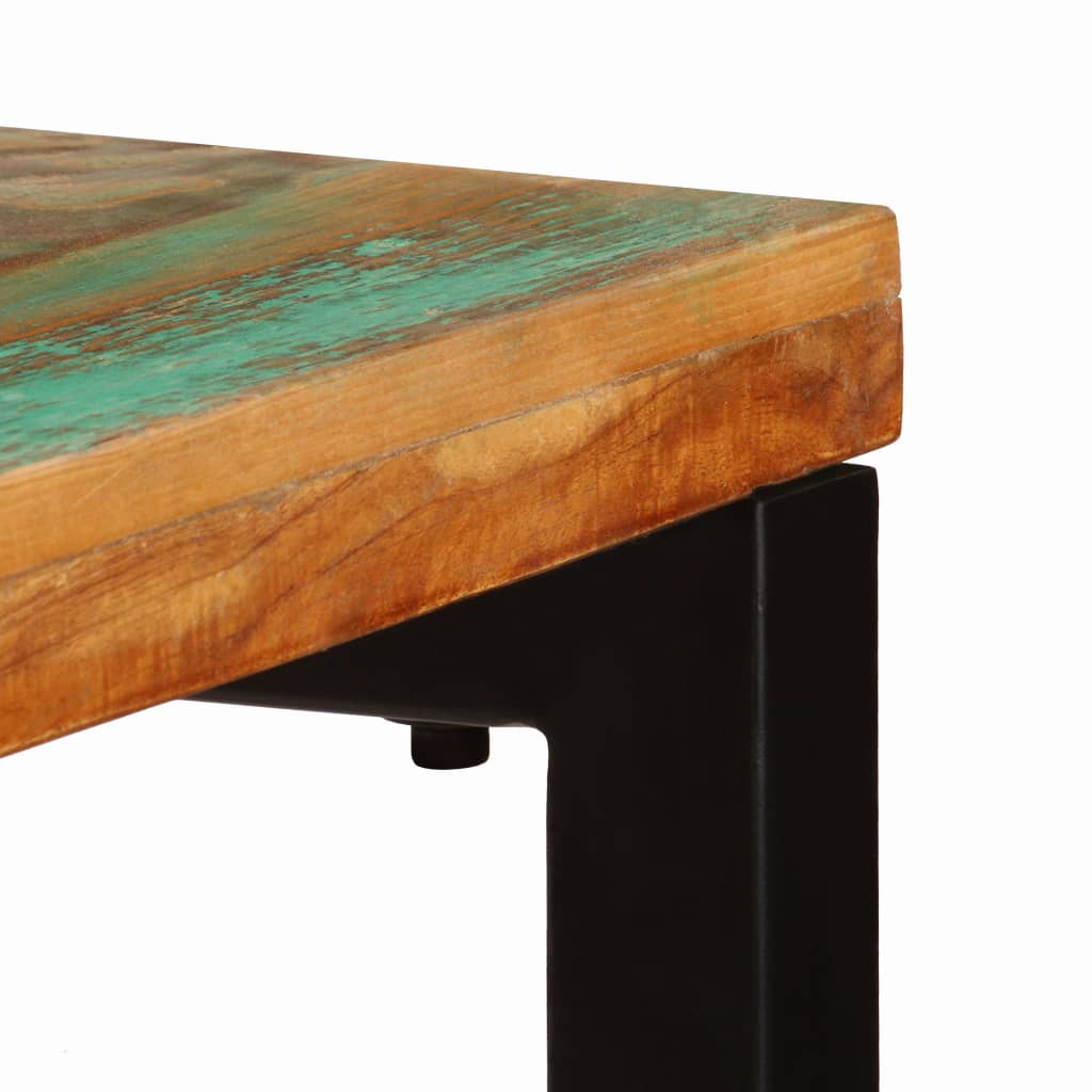 vidaXL Masă consolă, 120x35x76 cm, lemn masiv reciclat și oțel vidaXL Masă consolă, 120x35x76 cm, lemn masiv reciclat și oțel