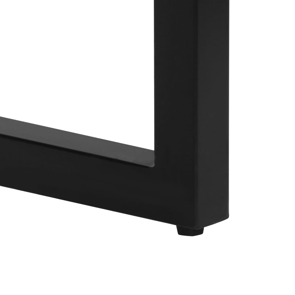 vidaXL Masă consolă, 120x35x76 cm, lemn masiv reciclat și oțel vidaXL Masă consolă, 120x35x76 cm, lemn masiv reciclat și oțel