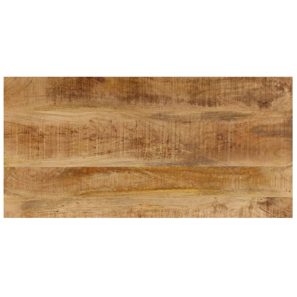vidaXL Măsuță de cafea, 100x50x35 cm, lemn masiv de mango și oțel vidaXL Măsuță de cafea, 100x50x35 cm, lemn masiv de mango și oțel