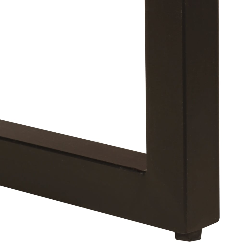 vidaXL Măsuță de cafea, 100x50x35 cm, lemn masiv reciclat și oțel vidaXL Măsuță de cafea, 100x50x35 cm, lemn masiv reciclat și oțel