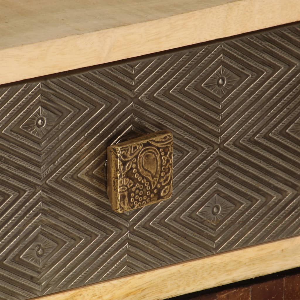 vidaXL Comodă TV, 120 x 30 x 40 cm, lemn masiv de mango
