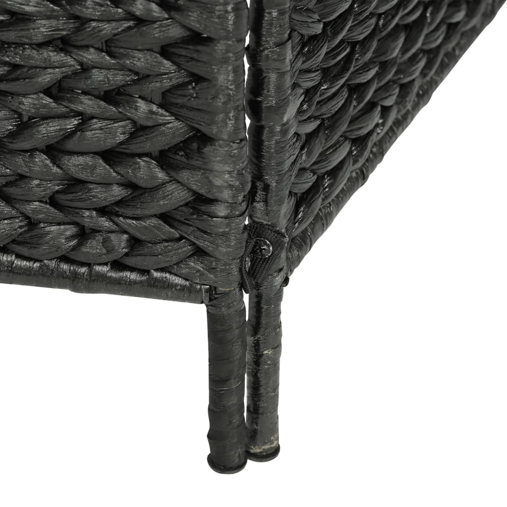 vidaXL Paravan cameră cu 5 panouri, negru, 193x160 cm, zambilă de apă vidaXL Paravan cameră cu 5 panouri, negru, 193x160 cm, zambilă de apă