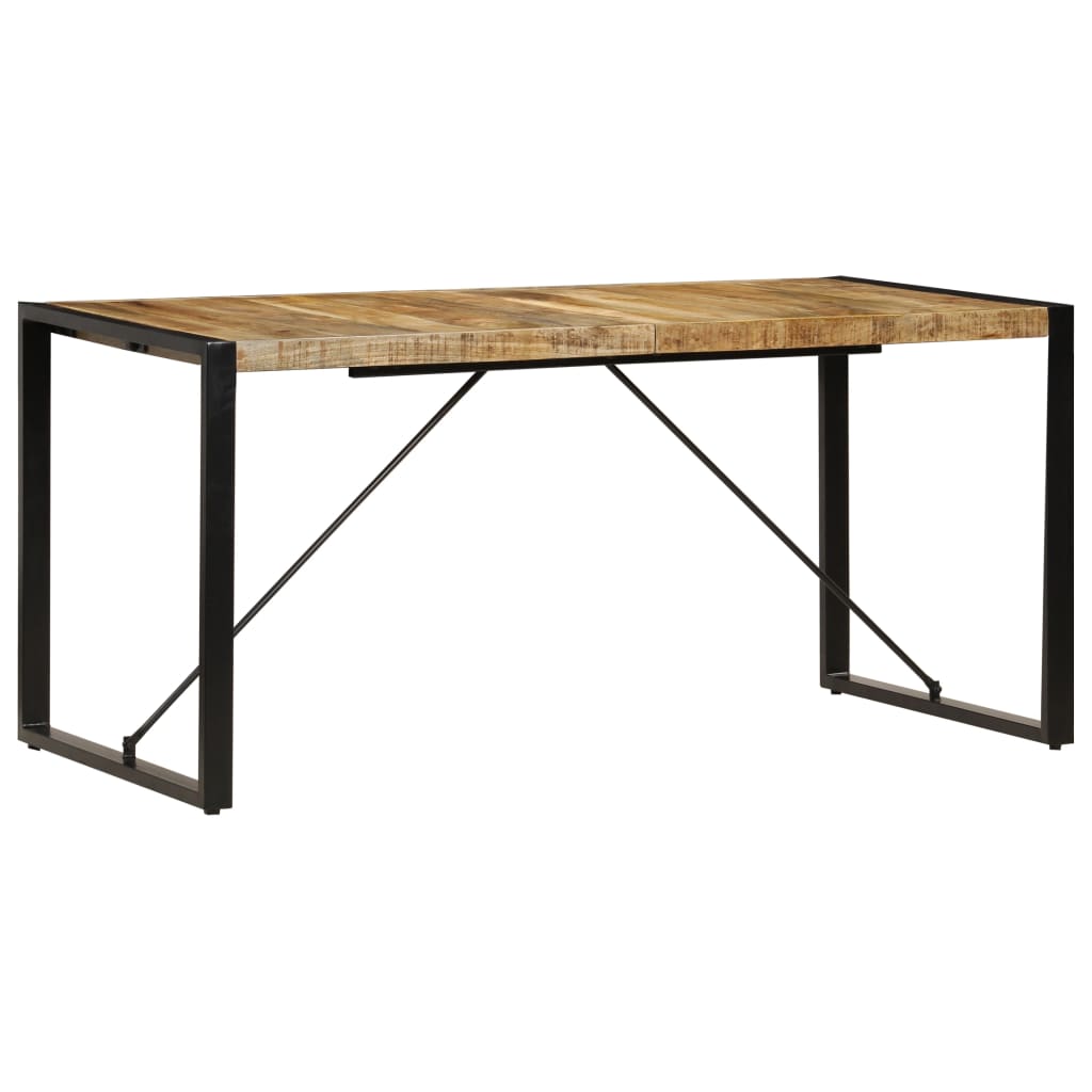 vidaXL Masă de bucătărie, 160x80x75 cm, lemn masiv de mango vidaXL Masă de bucătărie, 160x80x75 cm, lemn masiv de mango