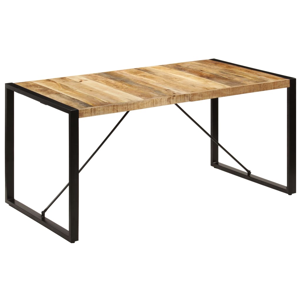 vidaXL Masă de bucătărie, 160x80x75 cm, lemn masiv de mango vidaXL Masă de bucătărie, 160x80x75 cm, lemn masiv de mango