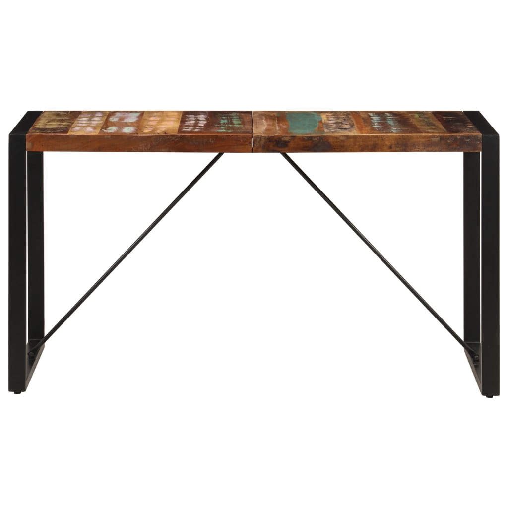 vidaXL Masă de bucătărie, 140 x 70 x 75 cm, lemn masiv reciclat vidaXL Masă de bucătărie, 140 x 70 x 75 cm, lemn masiv reciclat