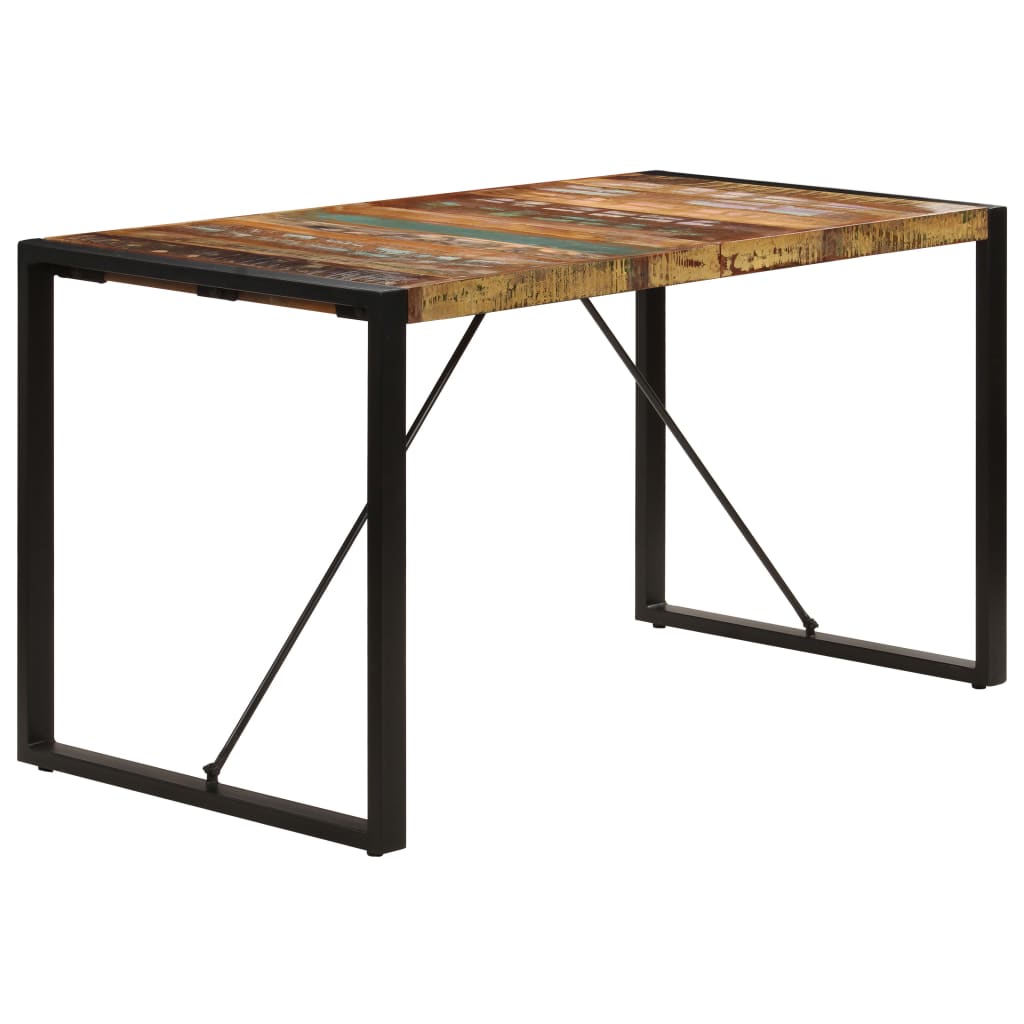 vidaXL Masă de bucătărie, 140 x 70 x 75 cm, lemn masiv reciclat vidaXL Masă de bucătărie, 140 x 70 x 75 cm, lemn masiv reciclat
