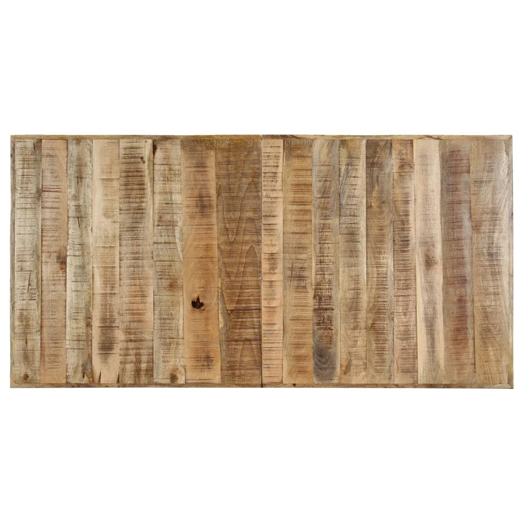 vidaXL Masă de bucătărie, 140x70x75 cm, lemn masiv de mango brut vidaXL Masă de bucătărie, 140x70x75 cm, lemn masiv de mango brut