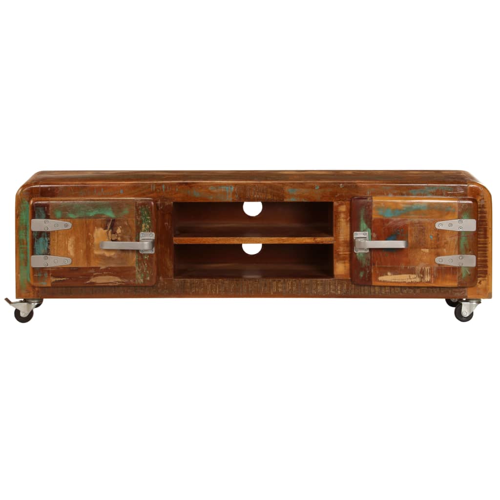 vidaXL Comodă TV, 120 x 30 x 36 cm, lemn masiv reciclat vidaXL Comodă TV, 120 x 30 x 36 cm, lemn masiv reciclat