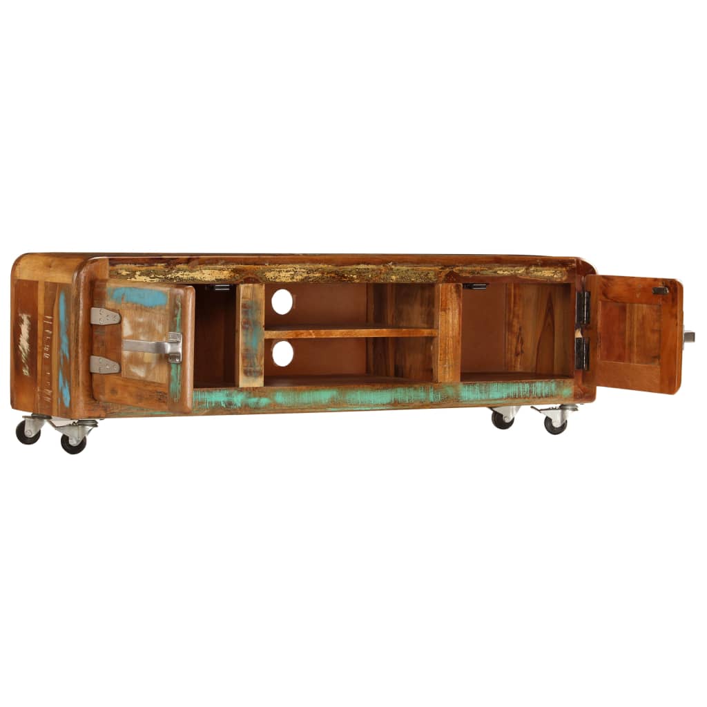 vidaXL Comodă TV, 120 x 30 x 36 cm, lemn masiv reciclat vidaXL Comodă TV, 120 x 30 x 36 cm, lemn masiv reciclat