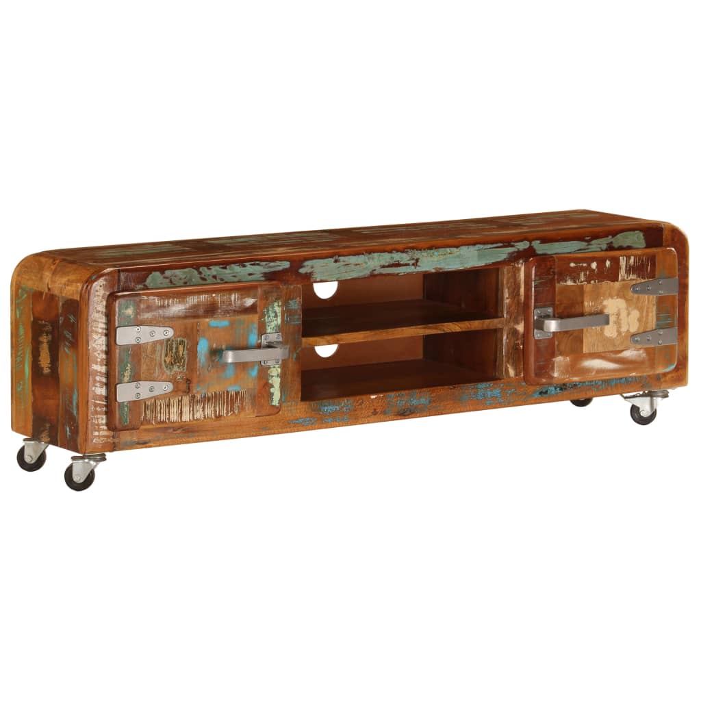 vidaXL Comodă TV, 120 x 30 x 36 cm, lemn masiv reciclat vidaXL Comodă TV, 120 x 30 x 36 cm, lemn masiv reciclat