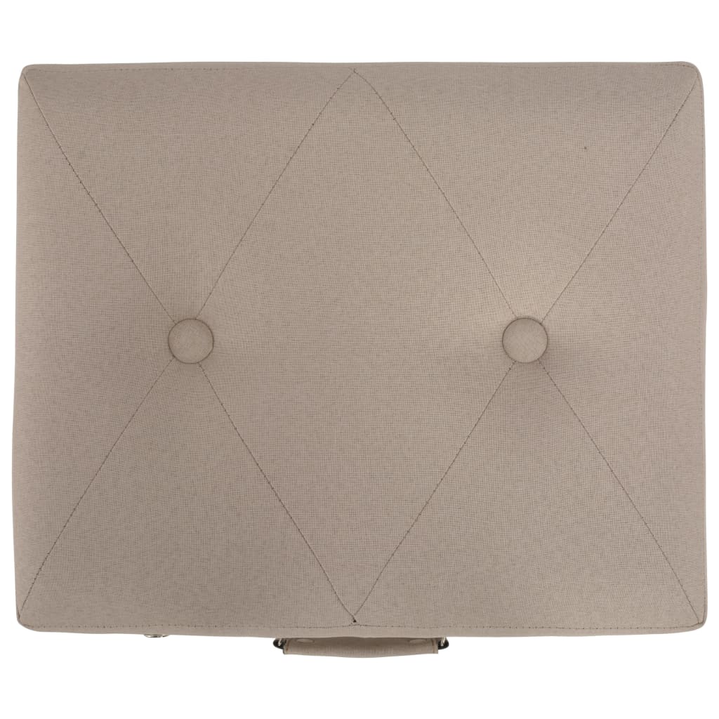 vidaXL Taburete cu depozitare, 3 buc., bej, material textil vidaXL Taburete cu depozitare, 3 buc., bej, material textil