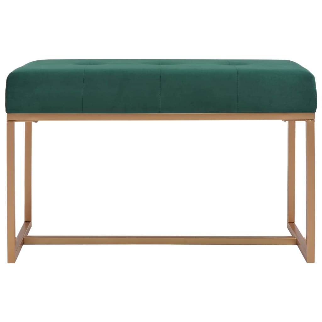 vidaXL Bancă, verde, 80 cm, catifea vidaXL Bancă, verde, 80 cm, catifea