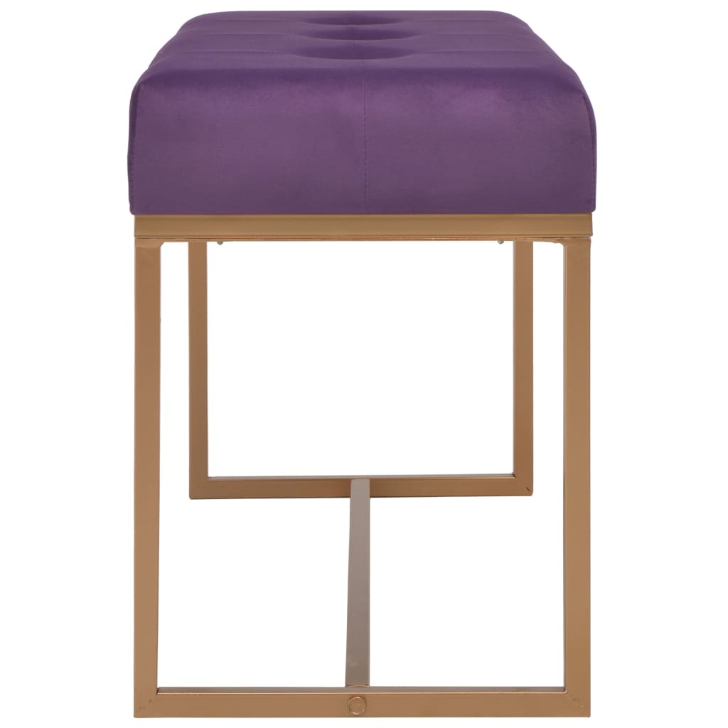 vidaXL Bancă, violet, 80 cm, catifea
