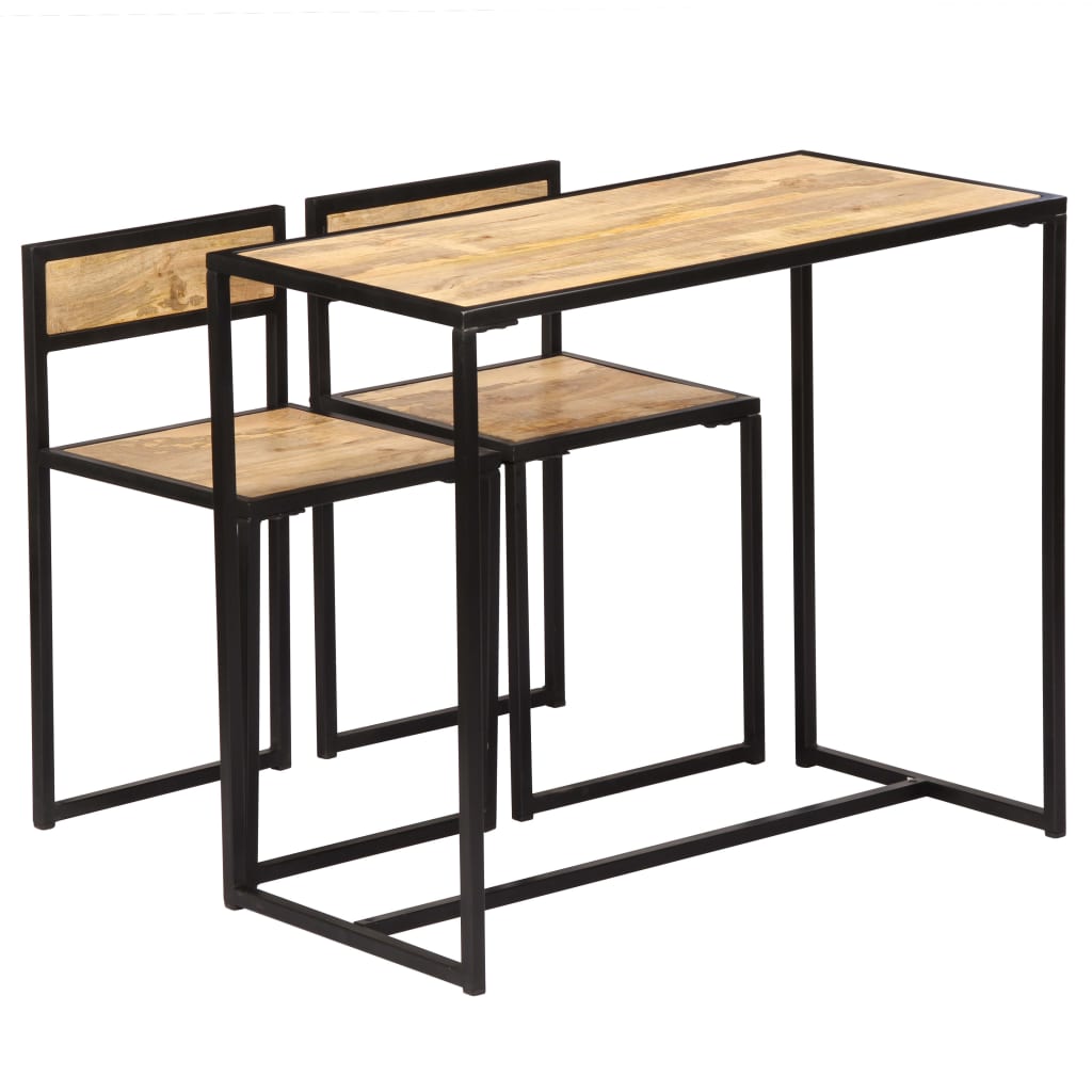 vidaXL Set mobilier bucătărie, 3 piese, lemn masiv de mango vidaXL Set mobilier bucătărie, 3 piese, lemn masiv de mango