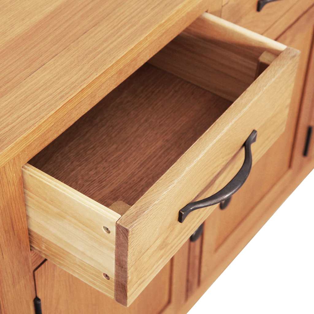 vidaXL Bufet Maro 112 x 33.5 x 70 cm Lemn de stejar masiv