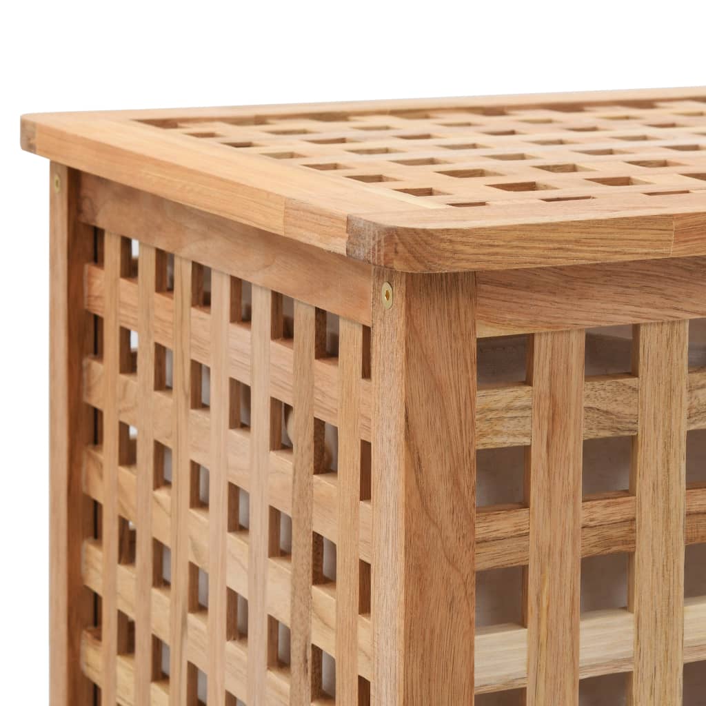 vidaXL Coș de rufe, 39x39x65 cm, lemn masiv de nuc vidaXL Coș de rufe, 39x39x65 cm, lemn masiv de nuc