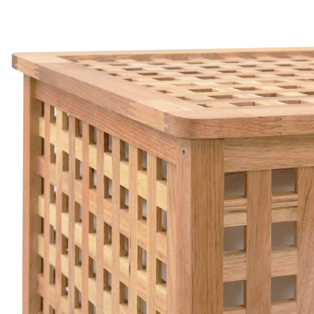 vidaXL Coș de rufe, 87,5x46x67 cm, lemn masiv de nuc vidaXL Coș de rufe, 87,5x46x67 cm, lemn masiv de nuc