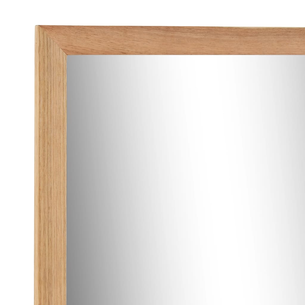vidaXL Oglindă de baie, 60 x 12 x 62 cm, lemn masiv de nuc vidaXL Oglindă de baie, 60 x 12 x 62 cm, lemn masiv de nuc
