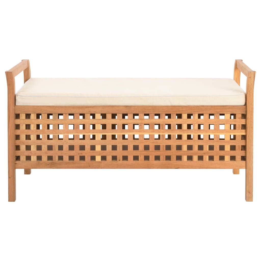 vidaXL Bancă de depozitare, 93 x 49 x 49 cm, lemn masiv de nuc vidaXL Bancă de depozitare, 93 x 49 x 49 cm, lemn masiv de nuc