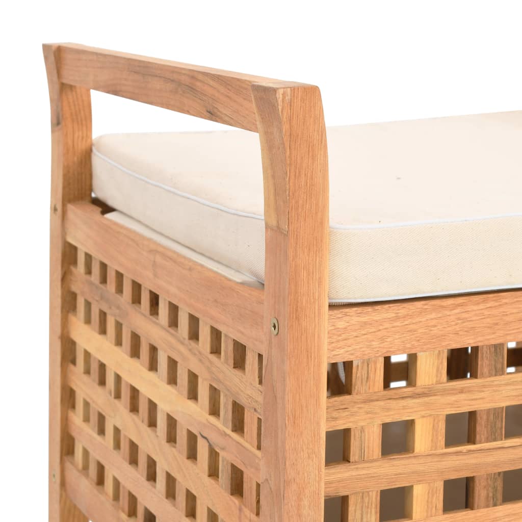 vidaXL Bancă de depozitare, 93 x 49 x 49 cm, lemn masiv de nuc vidaXL Bancă de depozitare, 93 x 49 x 49 cm, lemn masiv de nuc