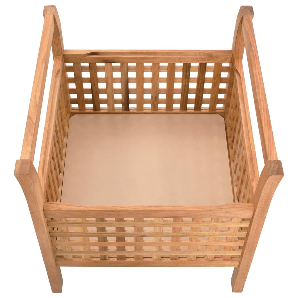 vidaXL Bancă de depozitare, 49x48x49 cm, lemn masiv de nuc vidaXL Bancă de depozitare, 49x48x49 cm, lemn masiv de nuc