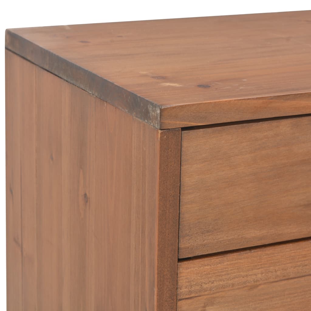 vidaXL Comodă TV cu 4 sertare, 120x30x40 cm, lemn masiv de brad