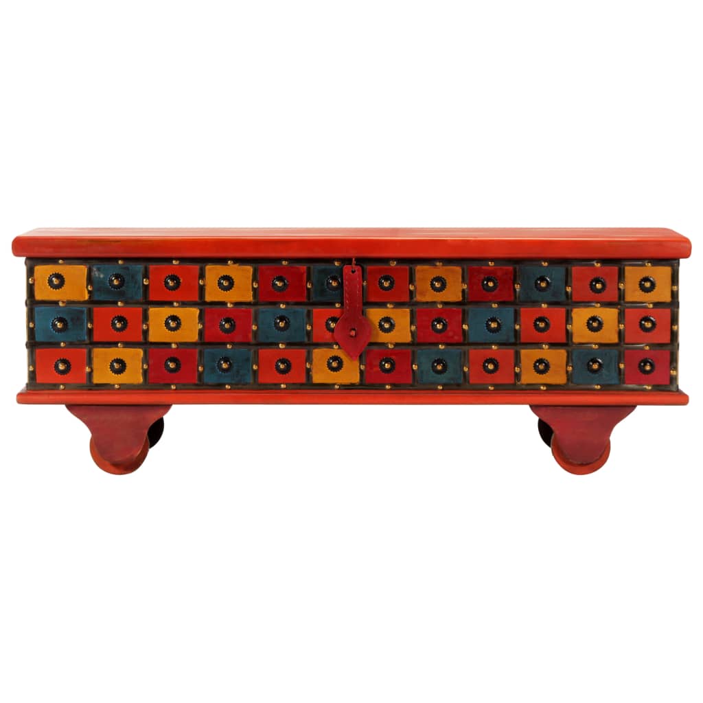 vidaXL Ladă de depozitare, roșu, 110x40x40 cm, lemn masiv de acacia vidaXL Ladă de depozitare, roșu, 110x40x40 cm, lemn masiv de acacia