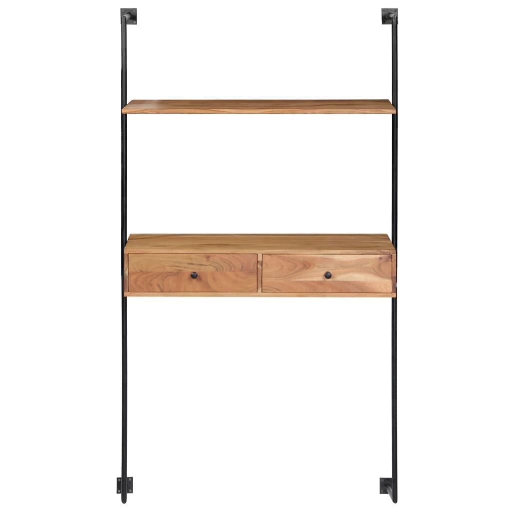 vidaXL Birou de perete, 90 x 40 x 170 cm, lemn masiv de acacia