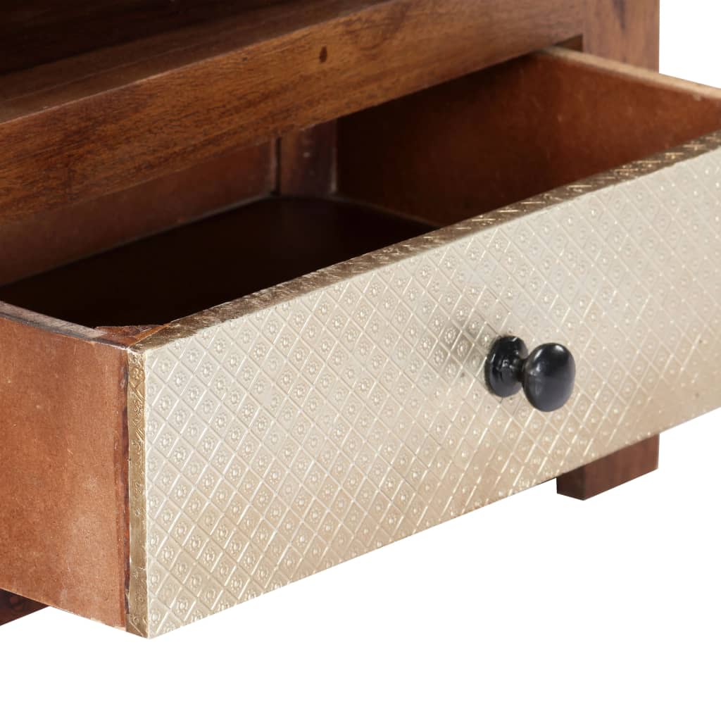 vidaXL Comodă TV, 90 x 30 x 40 cm, lemn masiv de acacia
