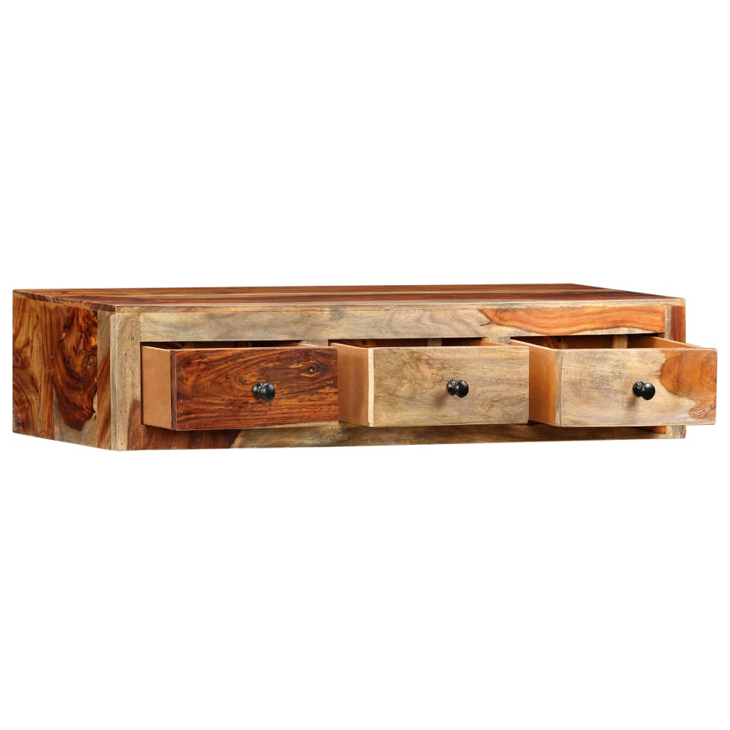vidaXL Masă consolă de perete, 100x25x20 cm, lemn masiv de acacia