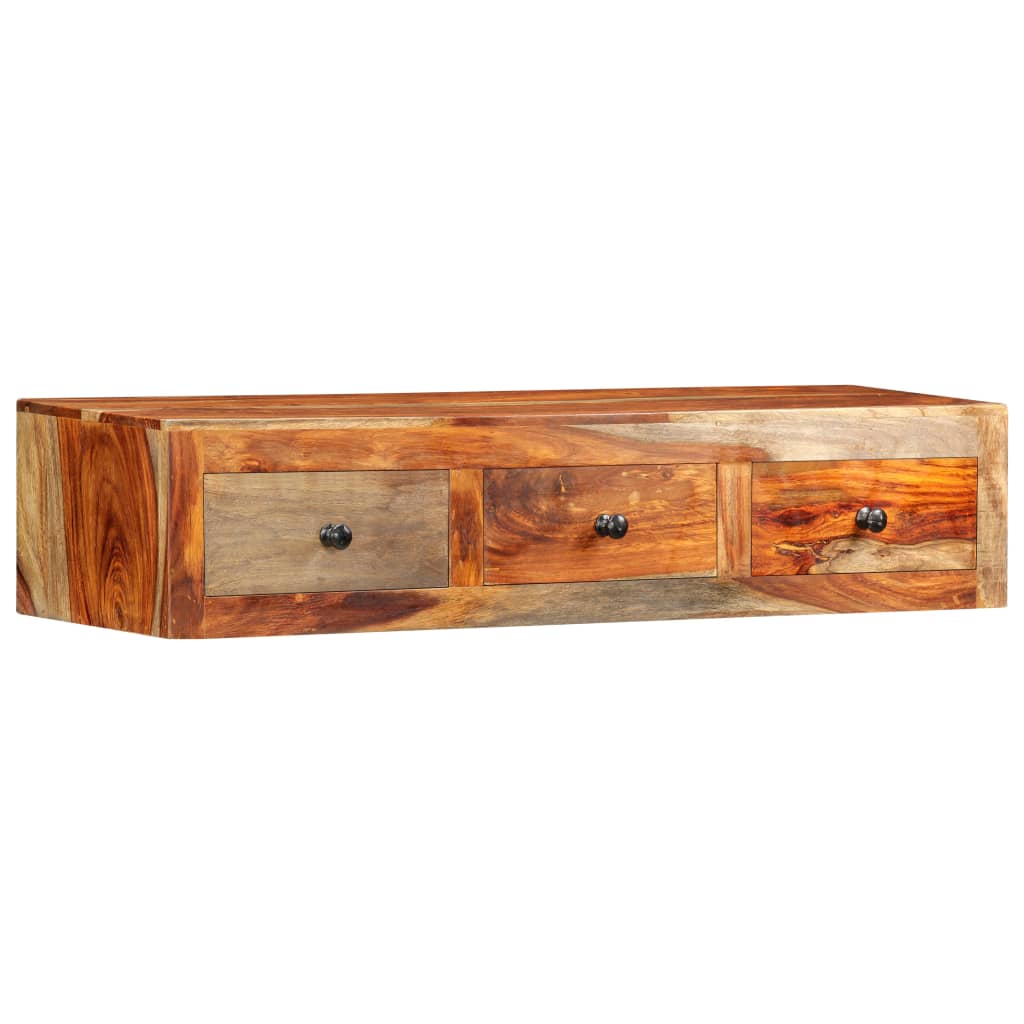 vidaXL Masă consolă de perete, 100x25x20 cm, lemn masiv de acacia