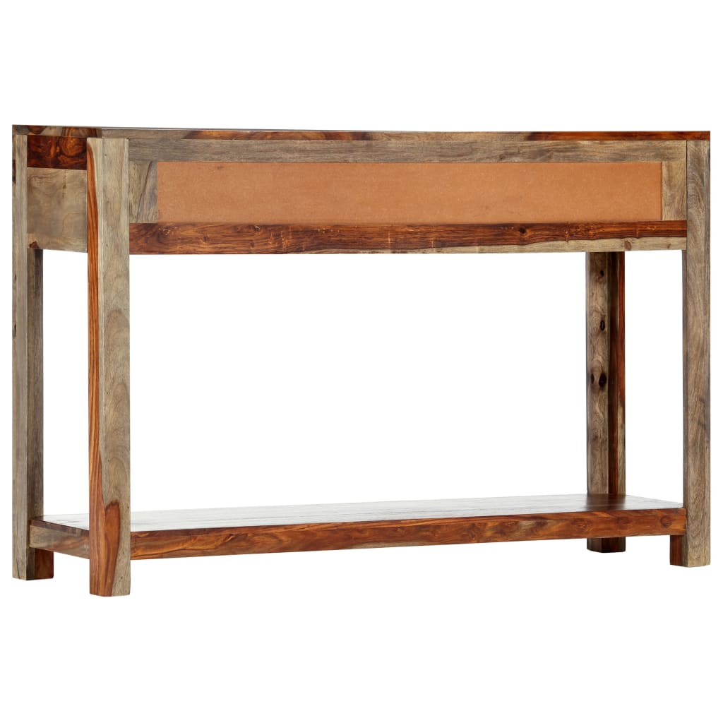 vidaXL Masă consolă cu 3 sertare, 120x30x75 cm, lemn masiv de acacia