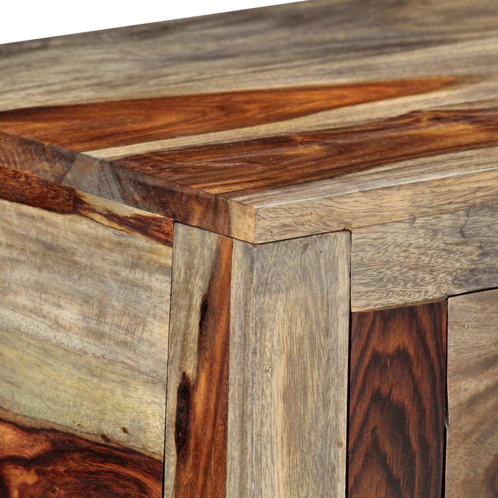 vidaXL Masă consolă cu 3 sertare, 120x30x75 cm, lemn masiv de acacia