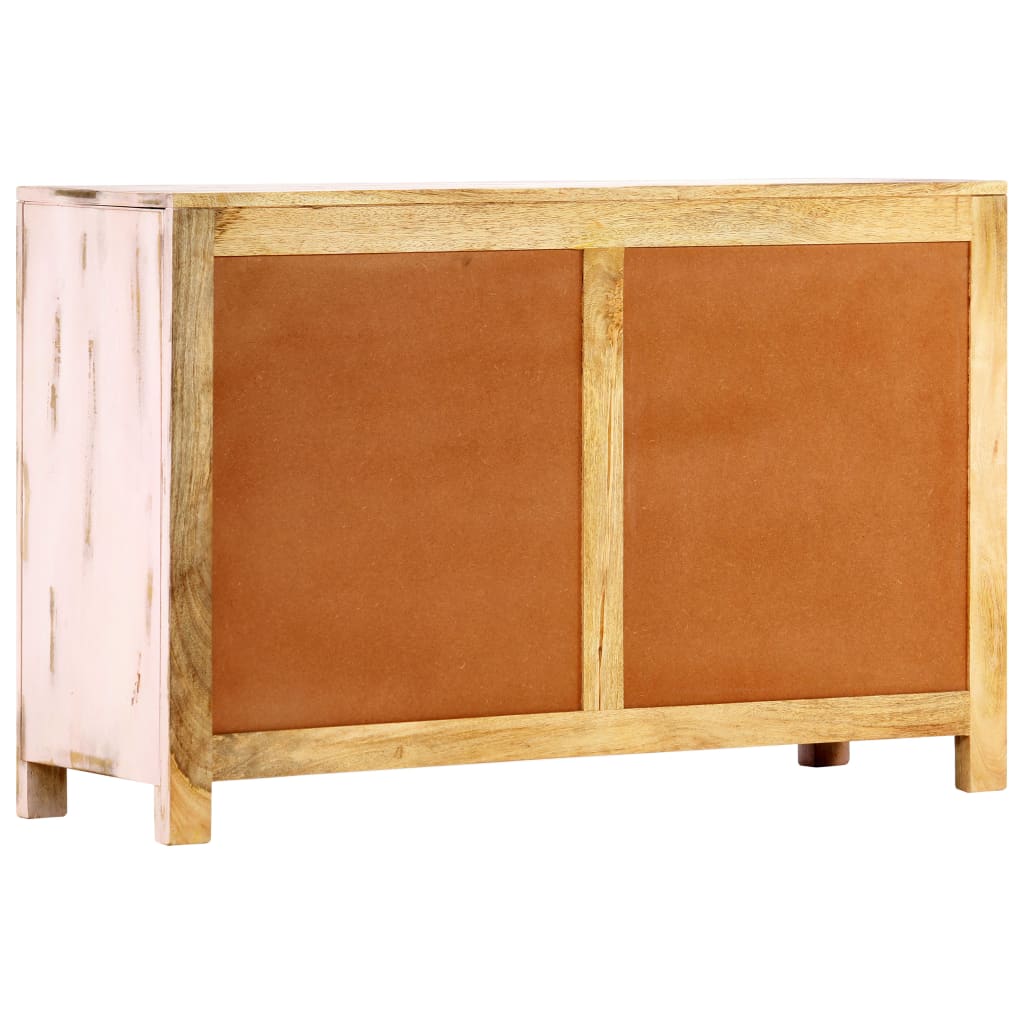 vidaXL Servantă, roz deschis, 110 x 35 x 70 cm, lemn masiv de mango
