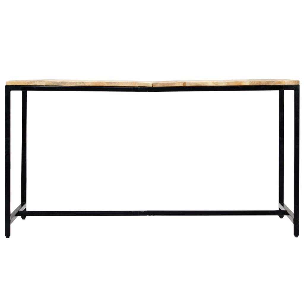 vidaXL Masă de bucătărie, 140 x 70 x 75 cm, lemn masiv de mango brut