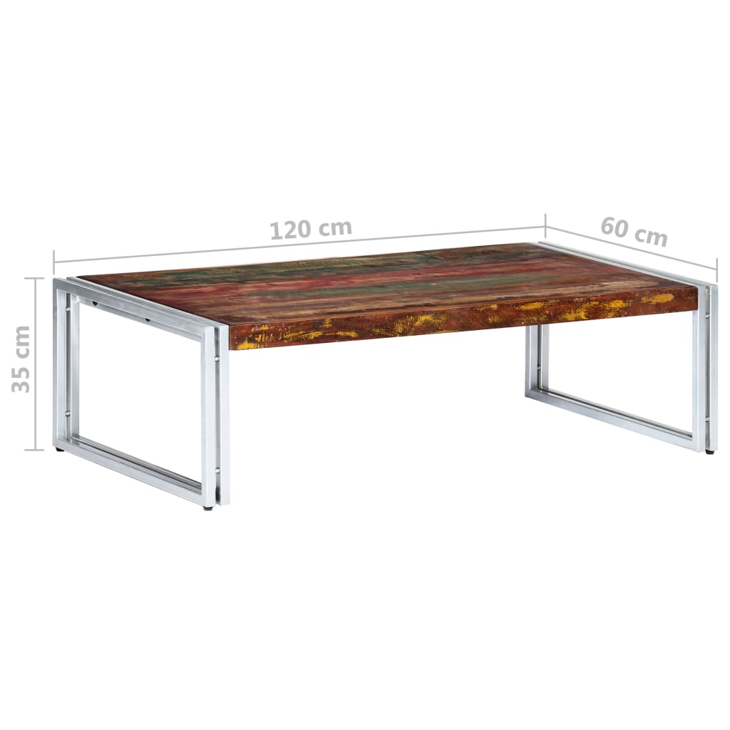 vidaXL Măsuță de cafea, 120 x 60 x 35 cm, lemn masiv reciclat vidaXL Măsuță de cafea, 120 x 60 x 35 cm, lemn masiv reciclat