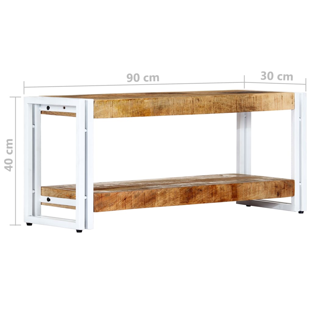 vidaXL Comodă TV, 90 x 30 x 40 cm, lemn masiv de mango