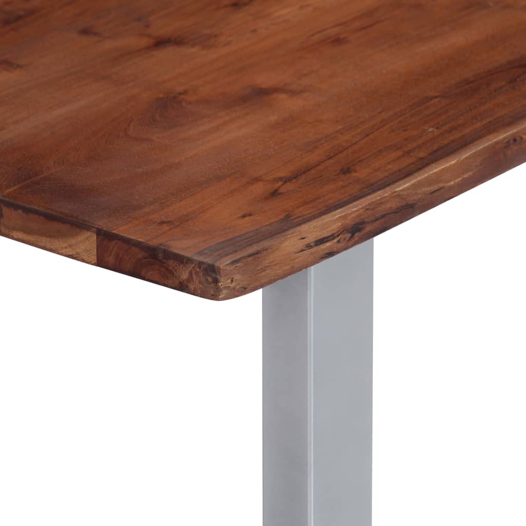 vidaXL Măsuță cafea, muchii naturale, 115x60x40 cm, lemn masiv acacia vidaXL Măsuță cafea, muchii naturale, 115x60x40 cm, lemn masiv acacia