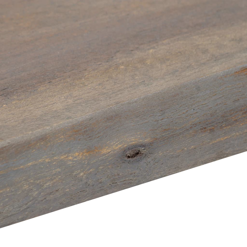 vidaXL Masă consolă, gri, 115x35x76 cm, lemn masiv de acacia și fier