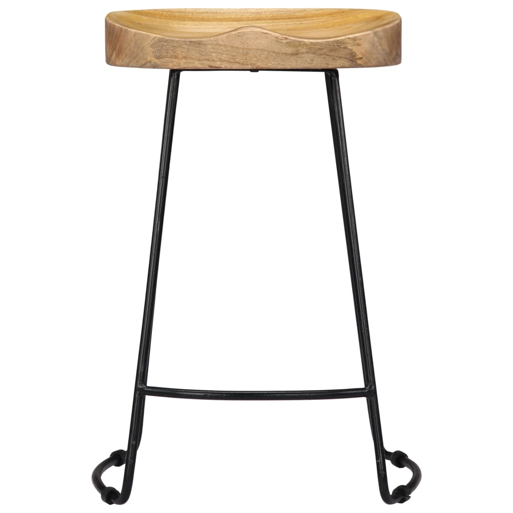 vidaXL Scaune de bar Gavin, 2 buc., lemn masiv de mango vidaXL Scaune de bar Gavin, 2 buc., lemn masiv de mango