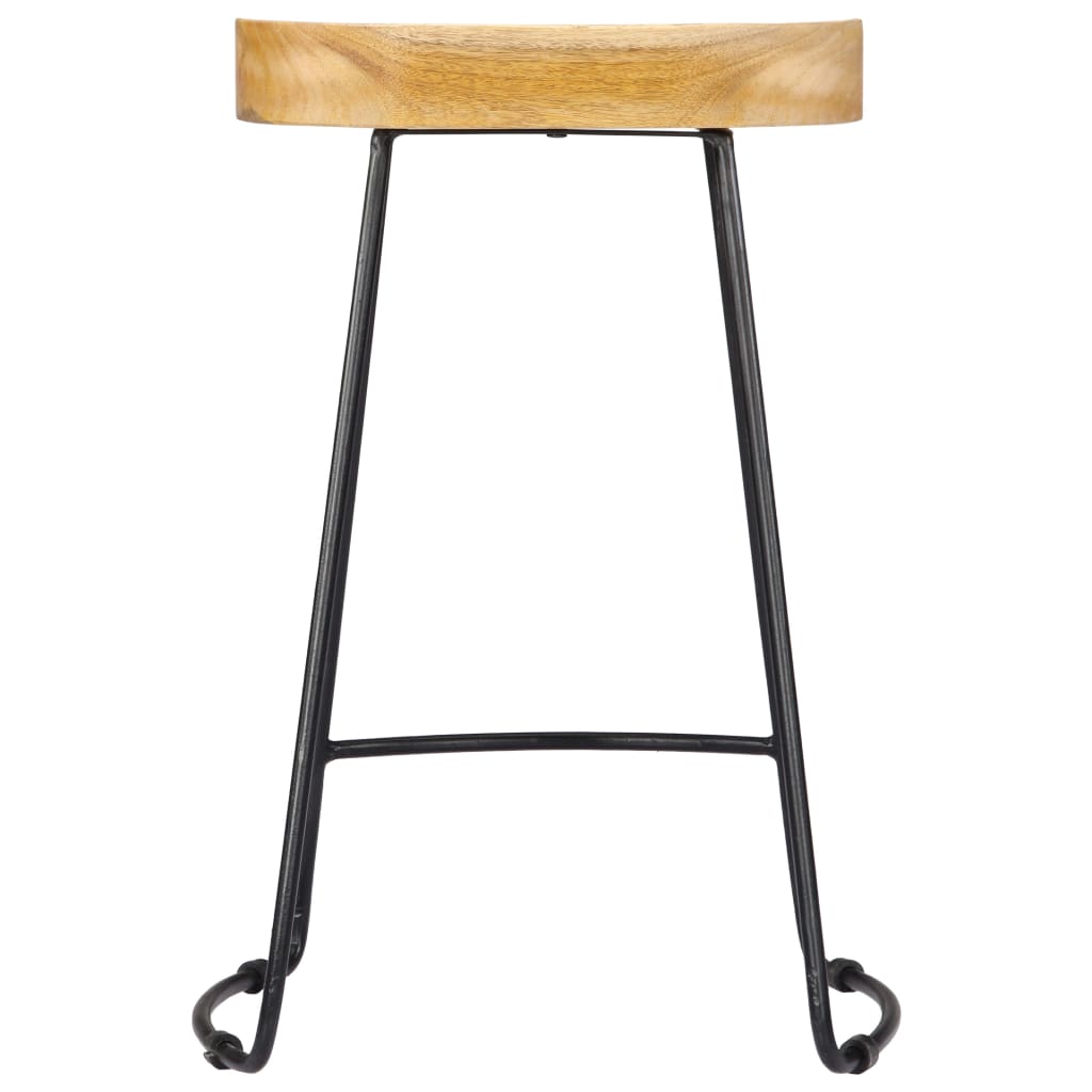 vidaXL Scaune de bar Gavin, 2 buc., lemn masiv de mango vidaXL Scaune de bar Gavin, 2 buc., lemn masiv de mango