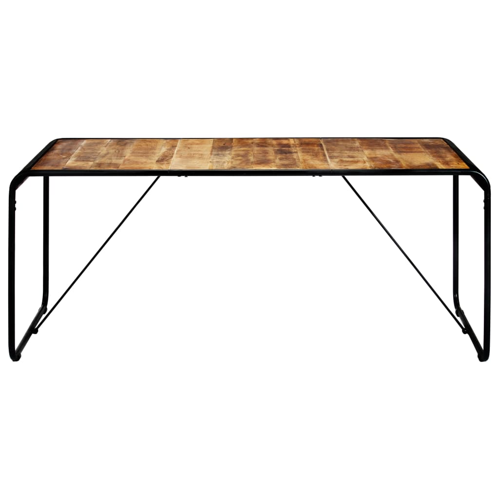 vidaXL Masă de bucătărie, 180x90x76 cm, lemn masiv de mango nefinisat vidaXL Masă de bucătărie, 180x90x76 cm, lemn masiv de mango nefinisat