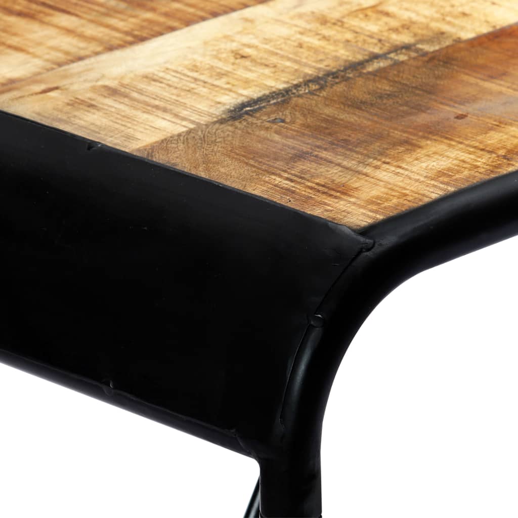 vidaXL Masă de bucătărie, 118x60x76 cm, lemn masiv de mango nefinisat